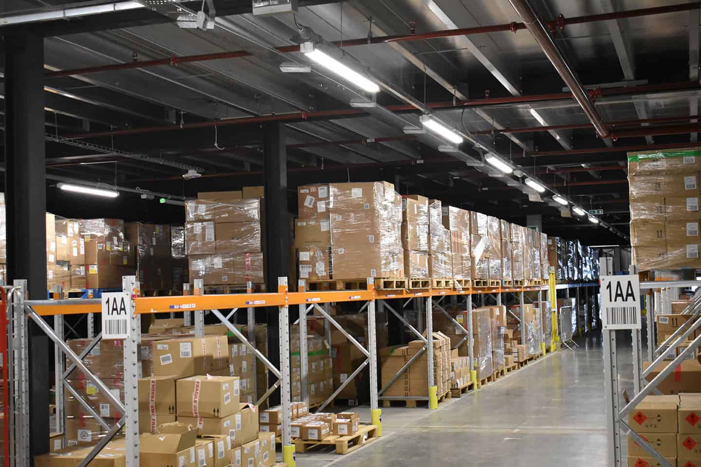Warehouse ceiling lighting